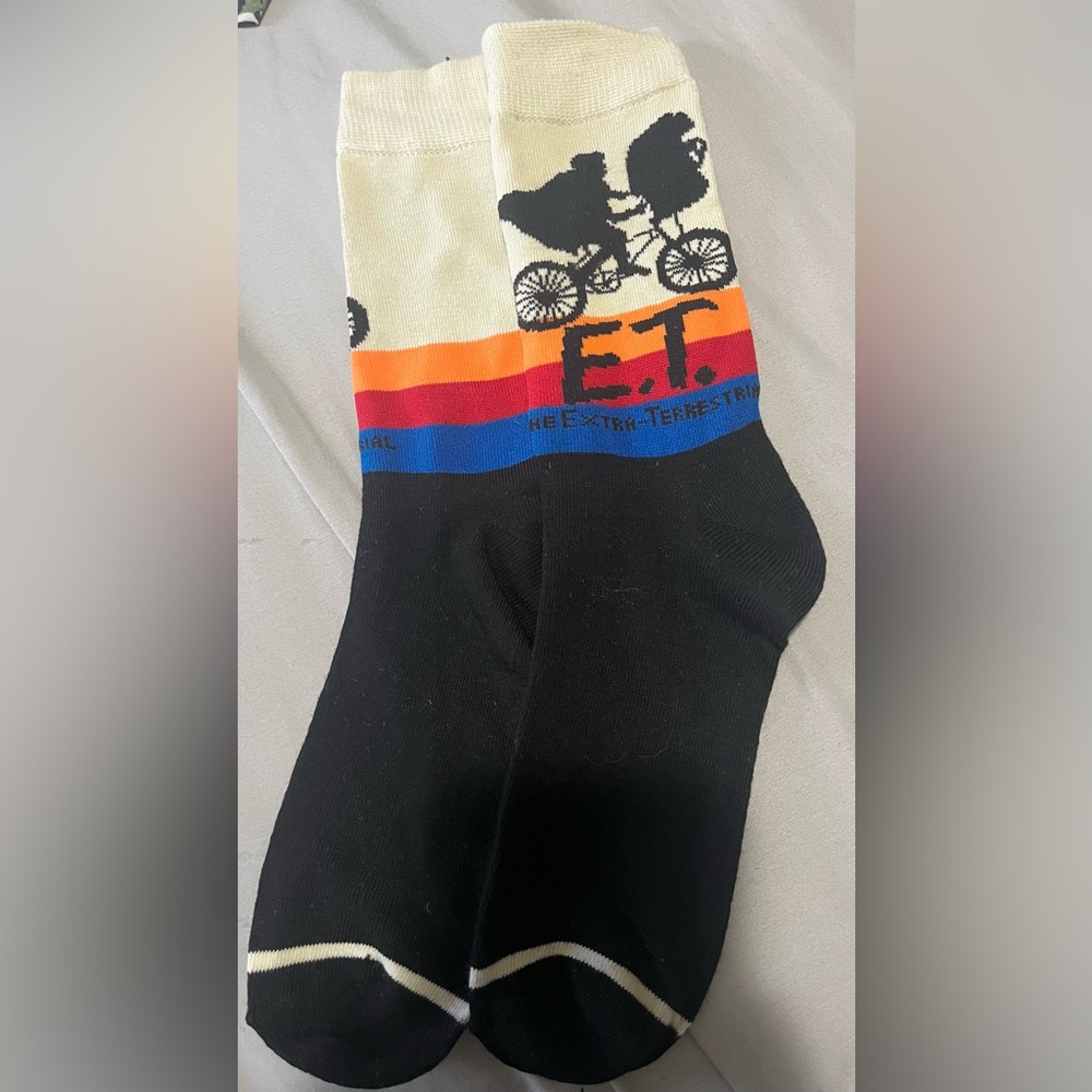 E.T. Black and Multicolor Socks